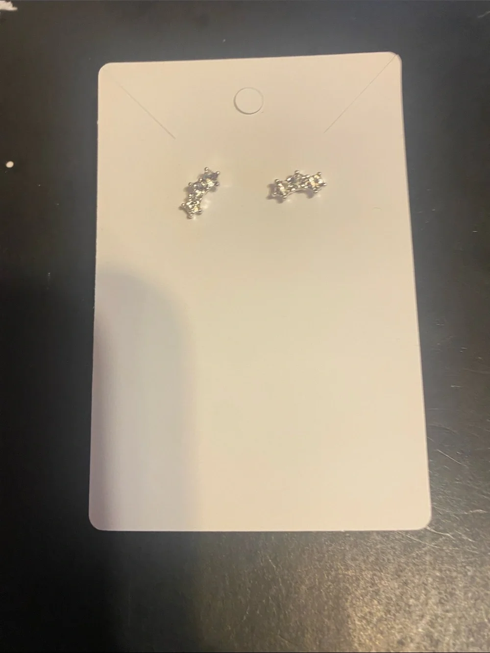 Classic Clear Crystal Stud Earrings - Pair